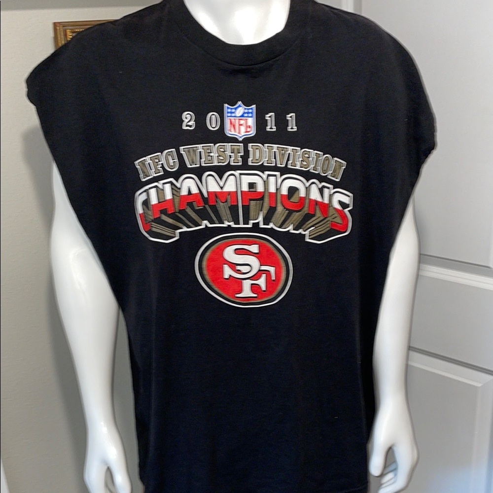 NFL 49’ers Black Sleeveless Tee